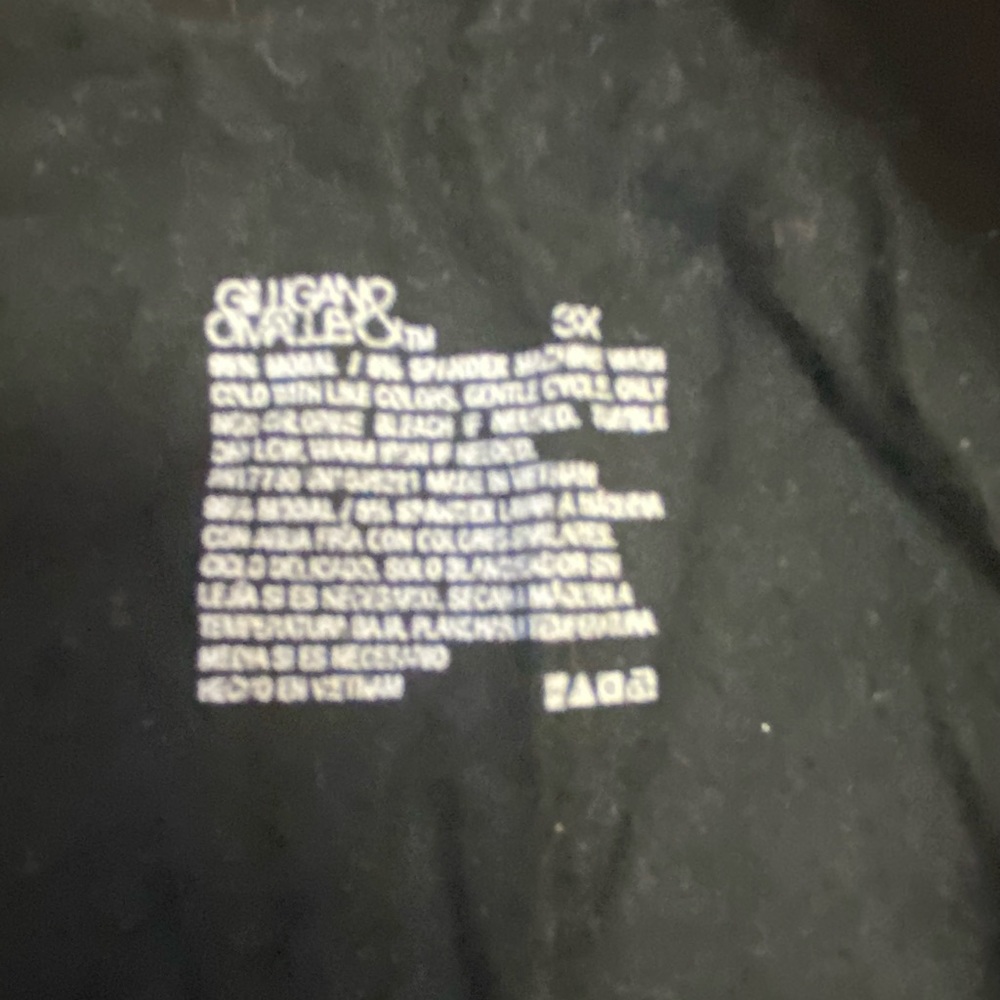 Black with white piping pajama shorts and top